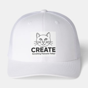 Minimalist Cat "Pawsome" Feline Funny Inspiration