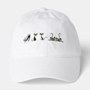 Minimalist Cats Baseball Cap - Cute Kitten Line