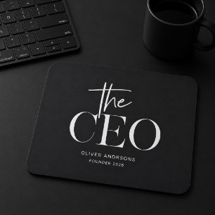Minimalist CEO Mouse Pad Personalized