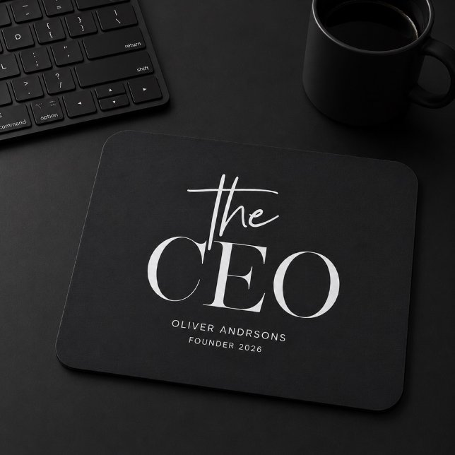 Minimalist CEO Mouse Pad | Personalized  (Creator Uploaded)