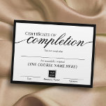 Minimalist Certificate of Completion Award<br><div class="desc">Modern Minimalist Certificate of Completion Awards.</div>
