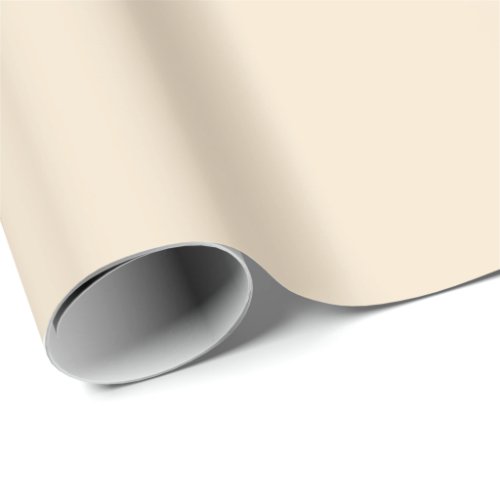 Minimalist champagne cream solid plain elegant wrapping paper