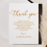 Minimalist Champagne Wedding Anniversary Thank You Card<br><div class="desc">This is a Minimal Minimalist Champagne White Wedding Anniversary Thank You Card!</div>