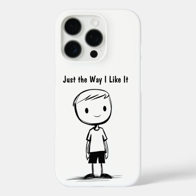 Minimalist Character Phone Case (Back)