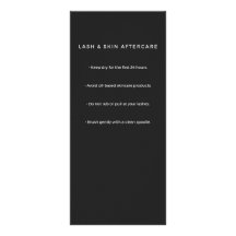 Minimalist Charcoal Esthetician Price List