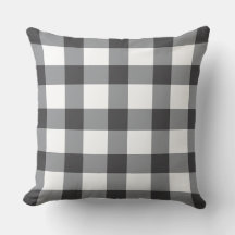 Minimalist Checkered Pattern Throw Pillow