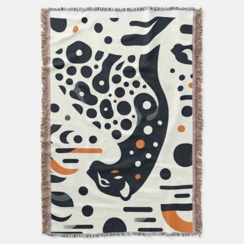 Minimalist Cheetah Spot Throw Blanket