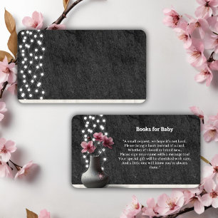 Minimalist Cherry Blossom Flowers Baby Shower Enclosure Card