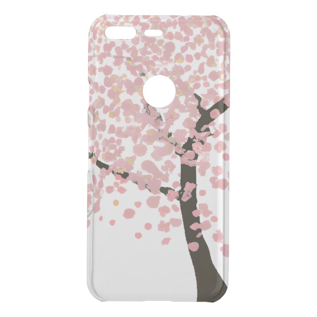 Minimalist Cherry Blossom Google Pixel Phone Case (Back)