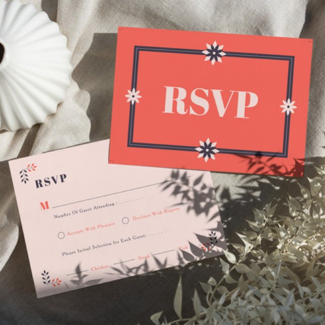 Minimalist Chic Aesthetic Elegant RSVP Card (Creator Uploaded)