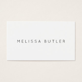 Minimalist Chic Black and White Business Card