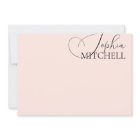 Minimalist Chic Callgraphy Blush Pink