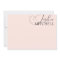 Minimalist Chic Calligraphy Blush Pink