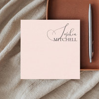 Minimalist Chic Calligraphy Blush Pink