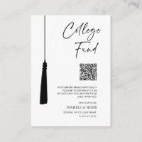 Minimalist Chic College University Graduation Fund