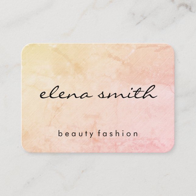 Minimalist Chic Grunge Business Card (Front)