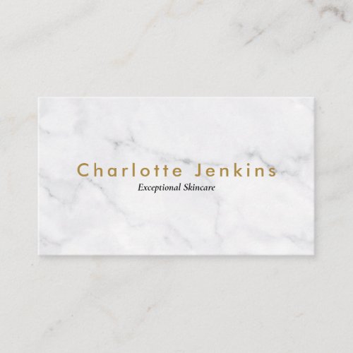 Minimalist Chic Marble Professional Business Card