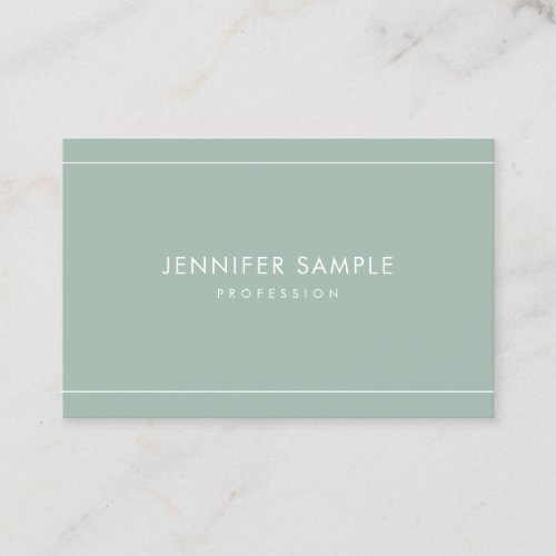 Minimalist Chic Modern Professional Trendy Simple Business Card