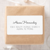 Minimalist Chic Modern Shipping Address Label Minimalist Chic Modern Shipping Address Label