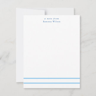 Minimalist Chic Modern Typography Professional Note Card