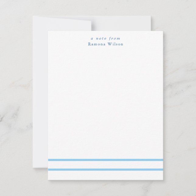 Minimalist Chic Modern Typography Professional Note Card (Front)
