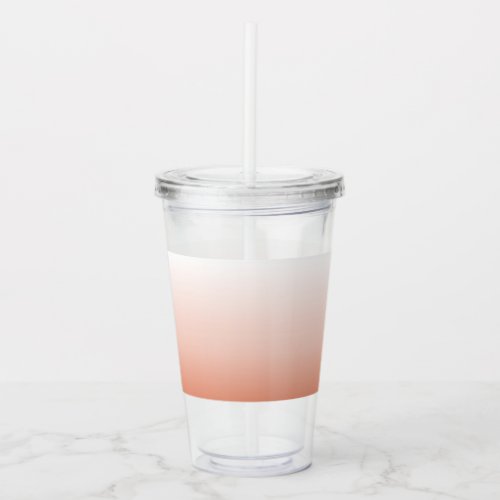 minimalist chic pastel dusty rose ombre blush pink acrylic tumbler