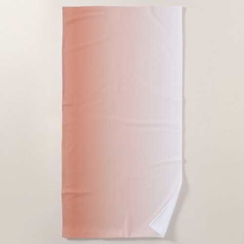 minimalist chic pastel dusty rose ombre blush pink beach towel