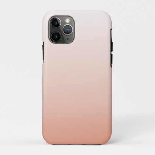 minimalist chic pastel dusty rose ombre blush pink iPhone 11 pro case