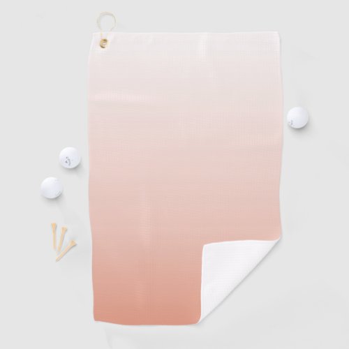 minimalist chic pastel dusty rose ombre blush pink golf towel