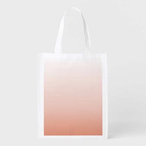 minimalist chic pastel dusty rose ombre blush pink grocery bag