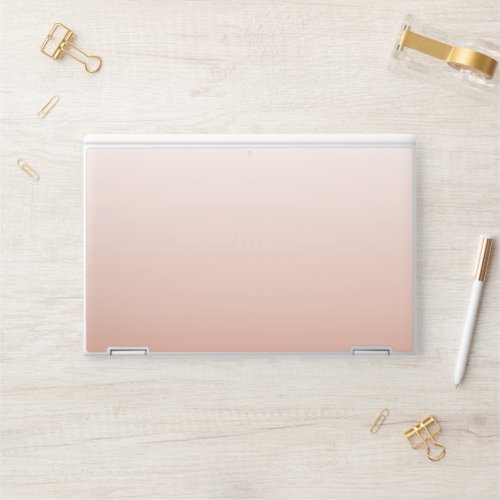 minimalist chic pastel dusty rose ombre blush pink HP laptop skin