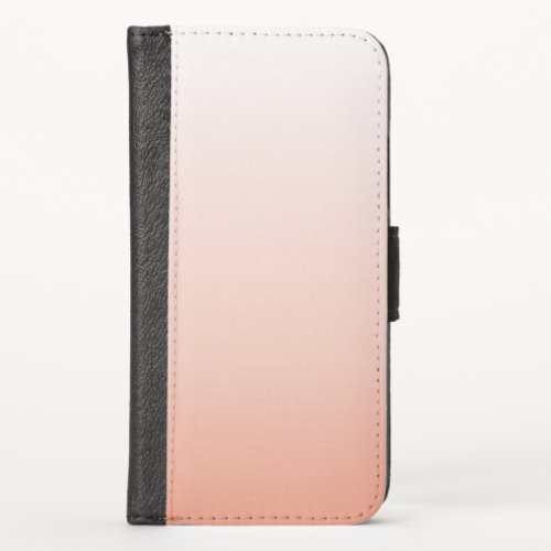 minimalist chic pastel dusty rose ombre blush pink iPhone x wallet case