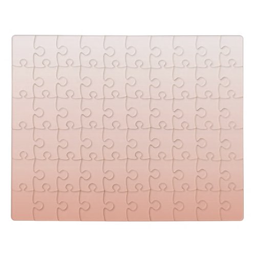 minimalist chic pastel dusty rose ombre blush pink jigsaw puzzle