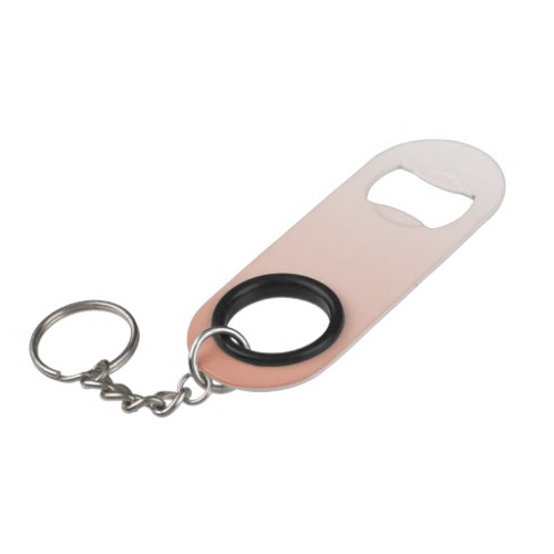 minimalist chic pastel dusty rose ombre blush pink keychain bottle opener