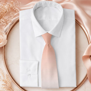 minimalist chic pastel dusty rose ombre blush pink neck tie