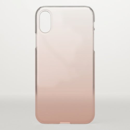 minimalist chic pastel dusty rose ombre blush pink iPhone XS case