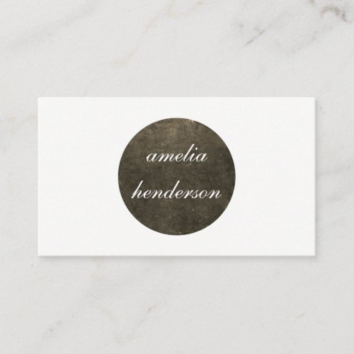 minimalist chic texture geometric business card