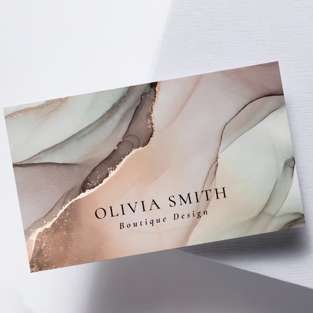 Minimalist Chic Watercolor Business Card (Creator Uploaded)