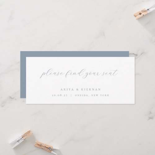 Minimalist Chic Wedding Table Seating Card Header