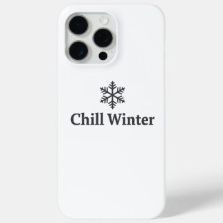 Minimalist Chill Winter Snowflake iPhone 15 Pro Ma Max Case