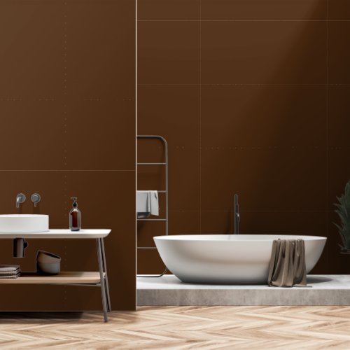 Minimalist Chocolate Brown Modern Custom Color Wallpaper