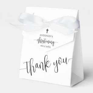 Minimalist Christening Favor Box