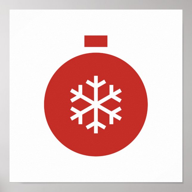 Minimalist Christmas Ball Poster (Front)
