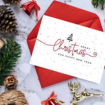 Minimalist Christmas Card: Modern Holiday Simplici