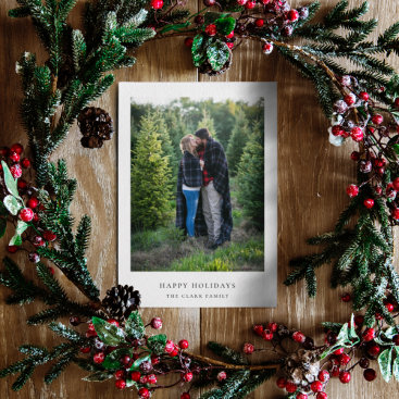 Minimalist Christmas | Elegant Chic Simple Photo Holiday Card