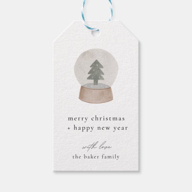 Minimalist Christmas Gift Tag  (Front)