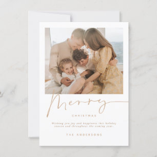 Minimalist Christmas Holiday Photo Card