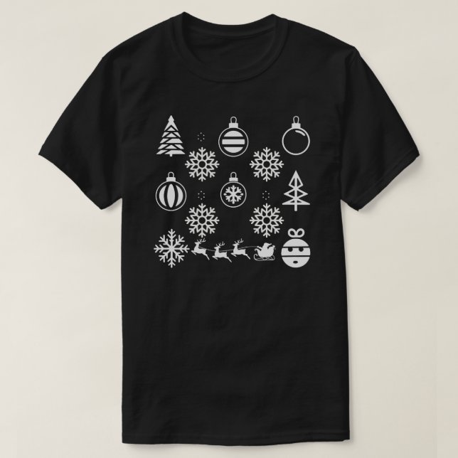 Minimalist Christmas Icon Unisex | Modern Holiday T-Shirt (Design Front)