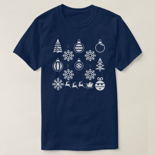 Minimalist Christmas Icon Unisex  Modern Holiday T_Shirt