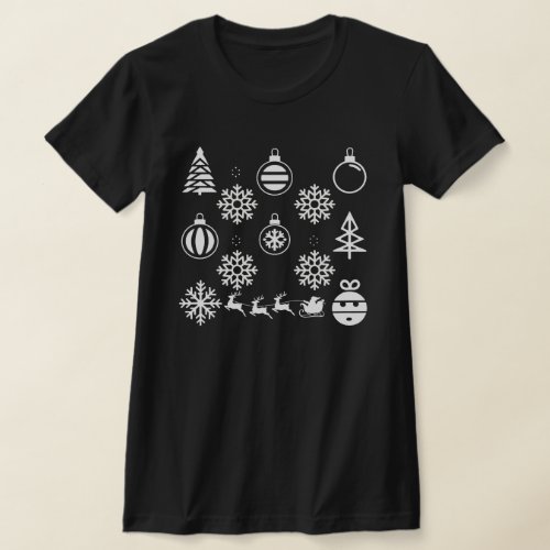 Minimalist Christmas Icon Unisex  Modern Holiday T_Shirt